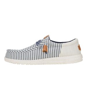 Wally Funk Seersucker – Princess Blue/Wood Ash