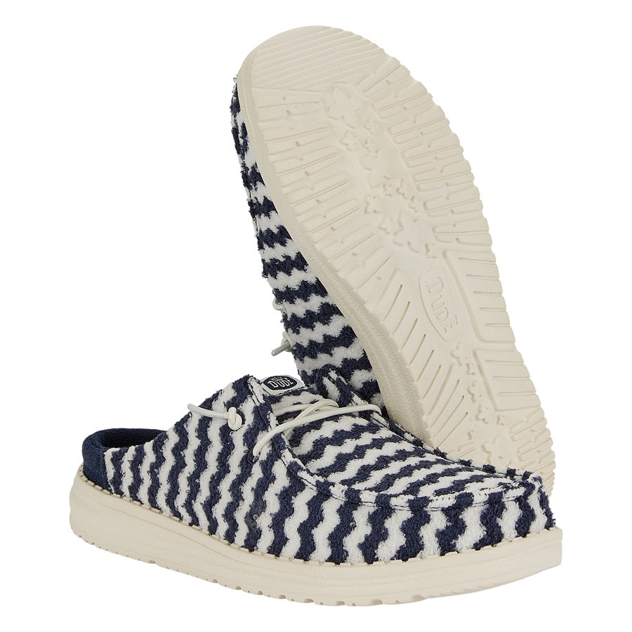 Wendy Slip Terry Stripe – Navy Blazer/Egret - Image 3