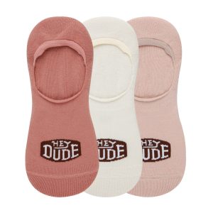 HEYDUDE No Show Sock 3 Pack – Ash