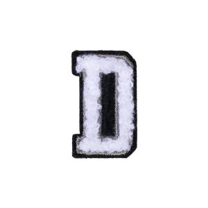 Letter D Patch – D Black/White