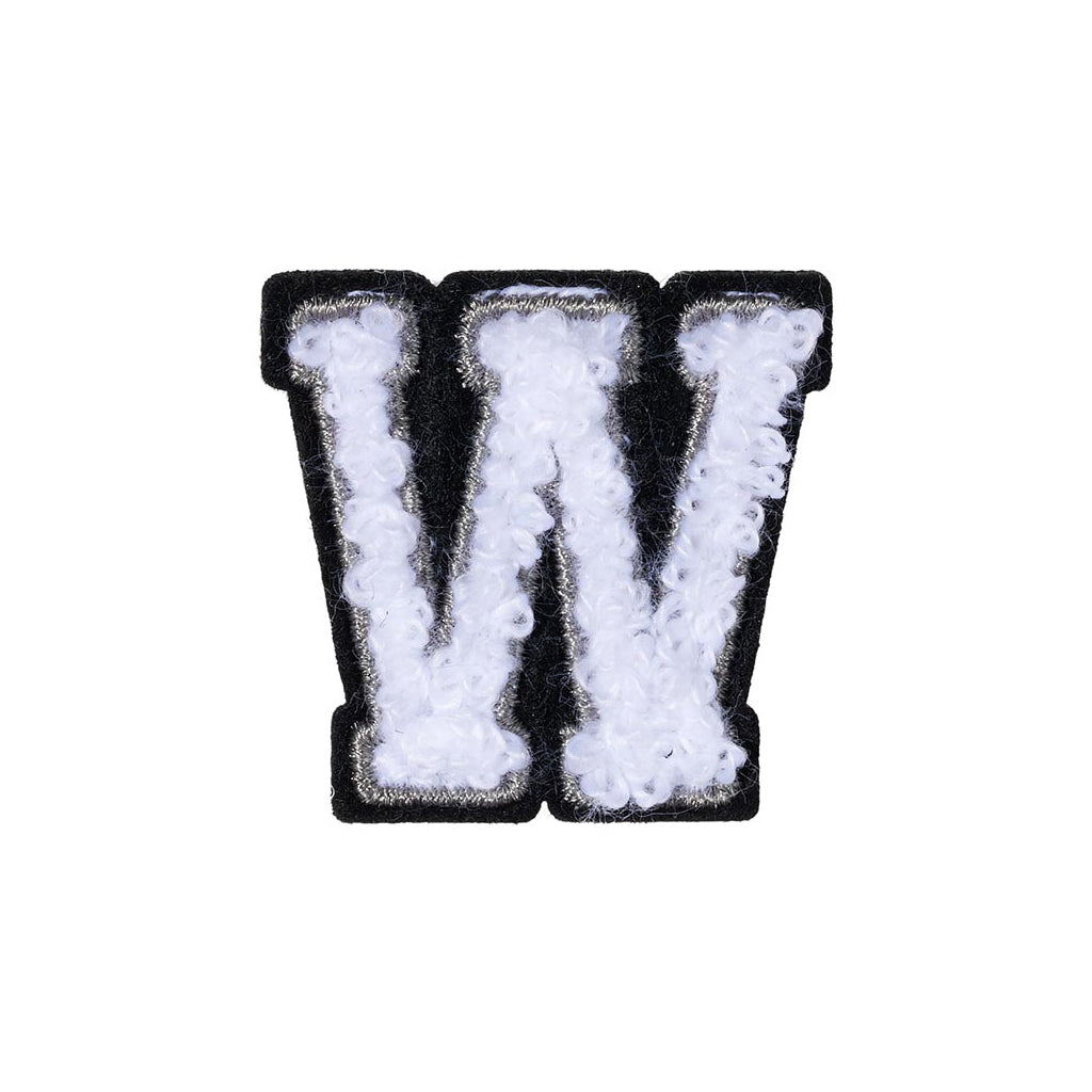 Letter W Patch – W Black/White
