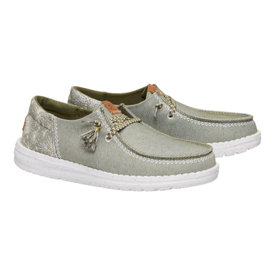 Wendy Funk Embroidered Floral – Olive - Image 2