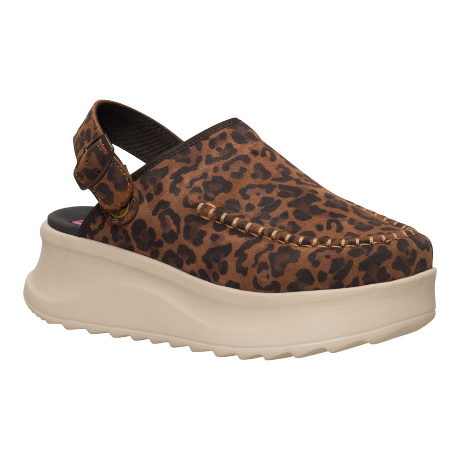 Delray Clog Suede – Brown Leopard - Image 9