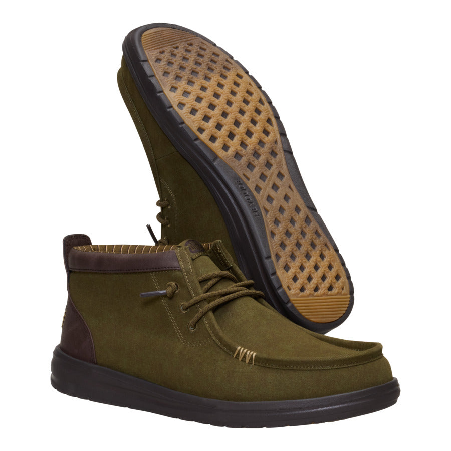 Wally Mid Gripr Vin Classic – Dark Olive/Mole Brown - Image 3