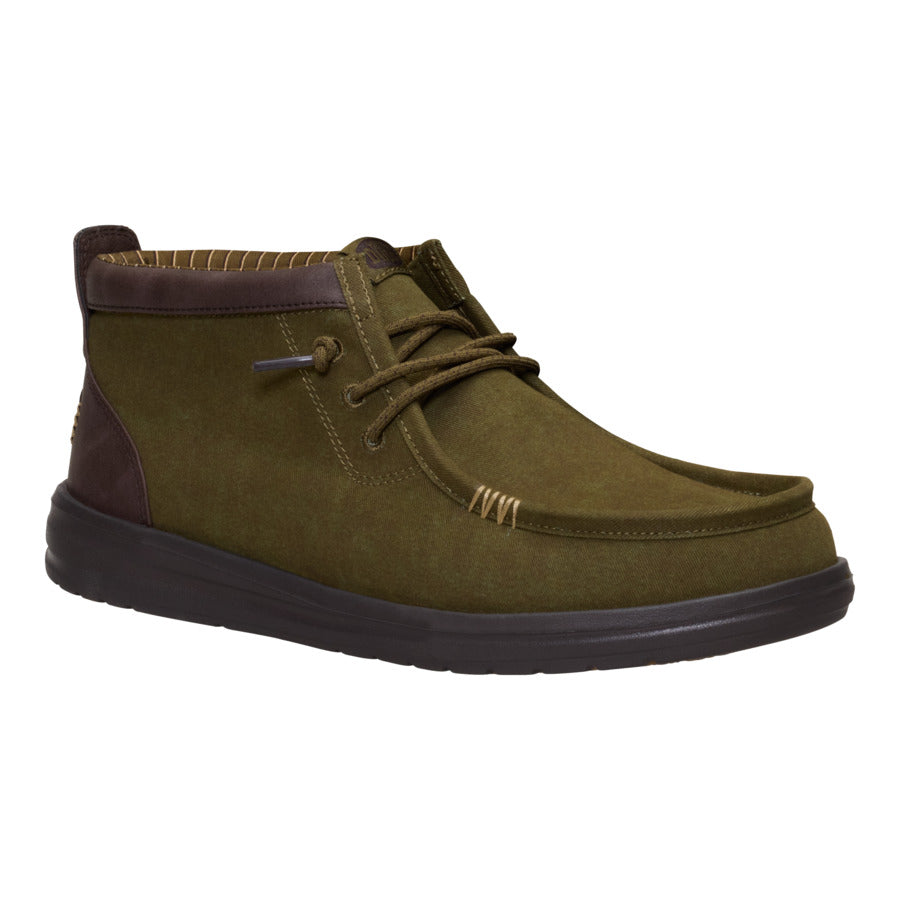 Wally Mid Gripr Vin Classic – Dark Olive/Mole Brown - Image 7