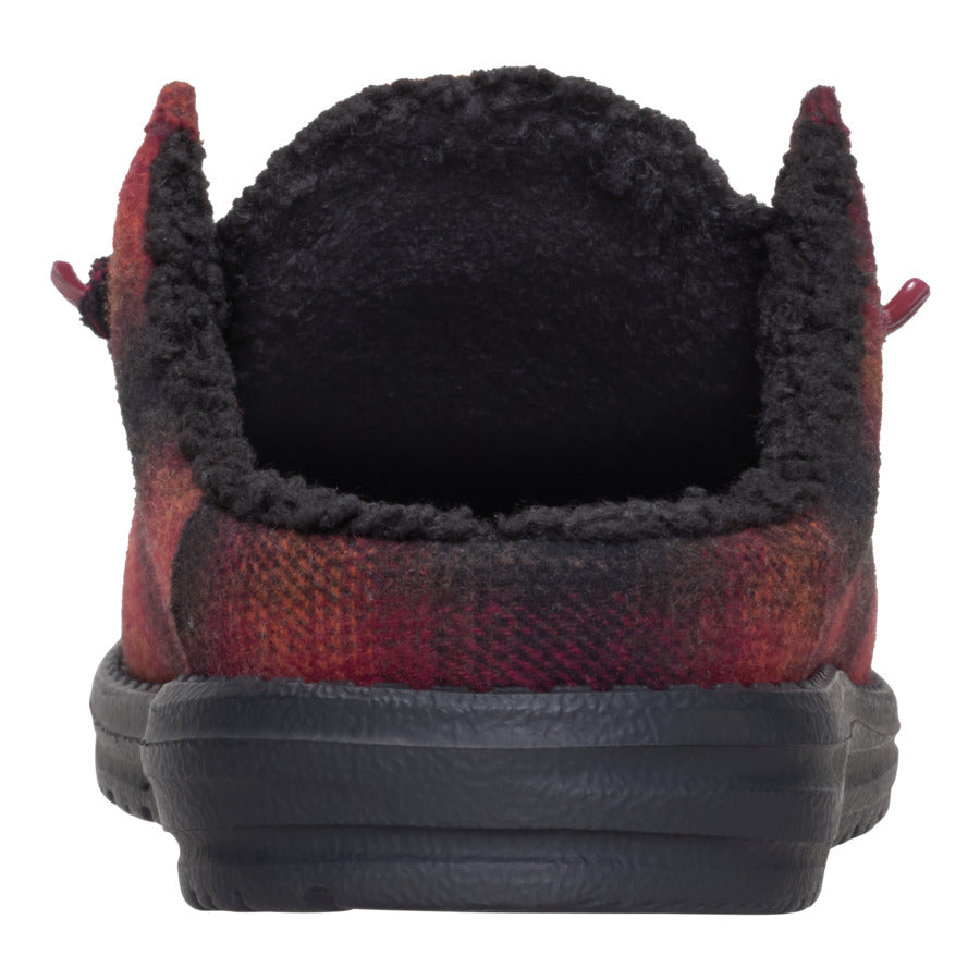 Wally Slip Cozy Plaid – Red Plaid/Black - Image 5