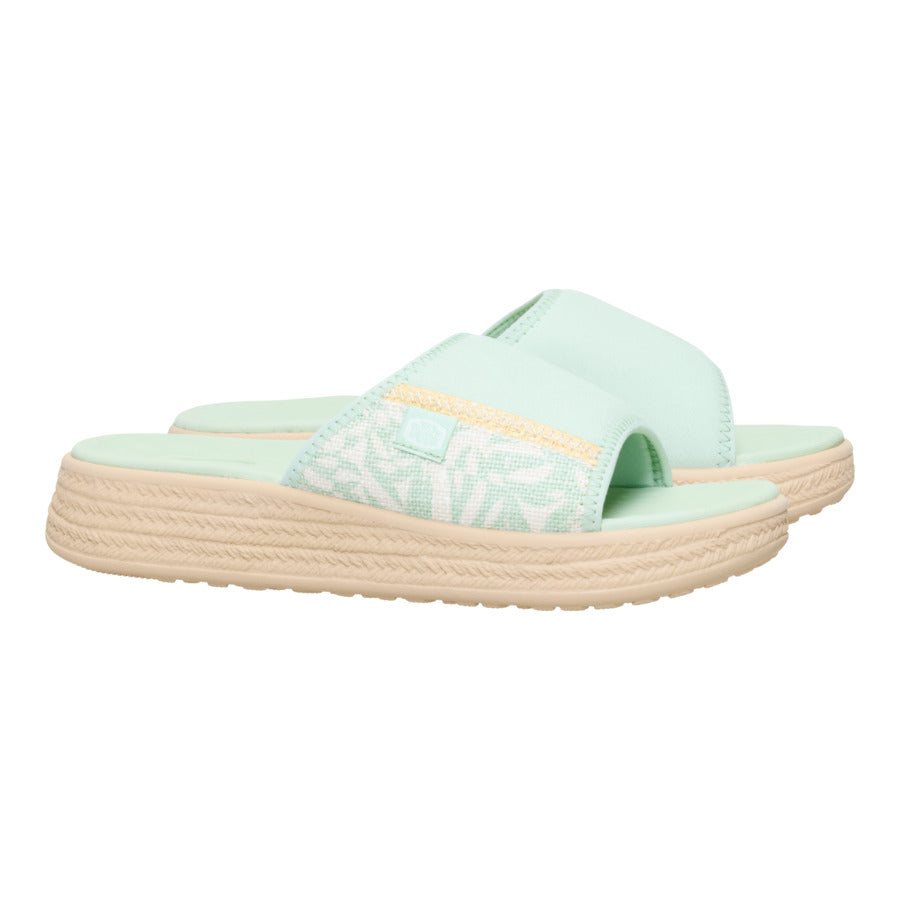 Tide Espadrille Slide – Celadon Green/Multi - Image 2
