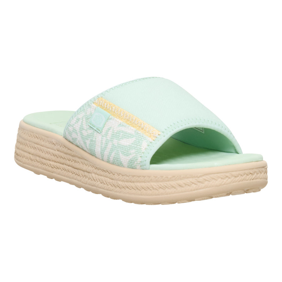 Tide Espadrille Slide – Celadon Green/Multi - Image 7