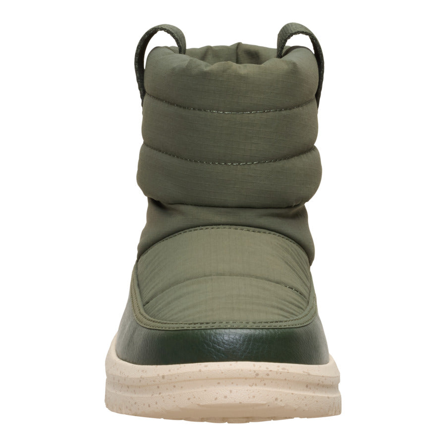 Camden Cuff Nylon Quilt – Dark Olive - Image 4