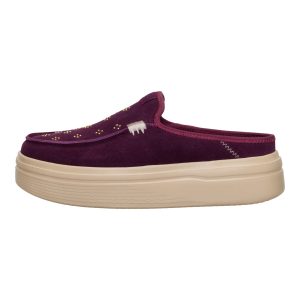 Austin Lift Suede Stud – Fig Purple