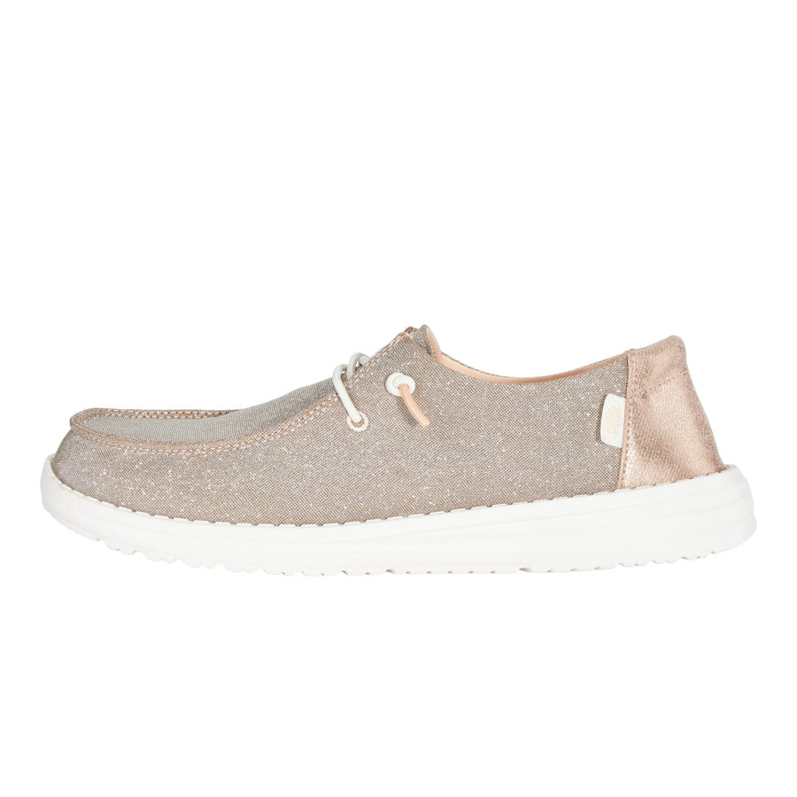 Wendy Metallic Sparkle Wide ÿ Rose Gold