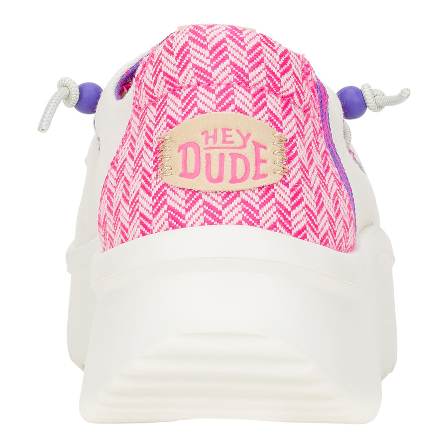 Wendy Peak Chambray Woven ÿ White/Pink - Image 4