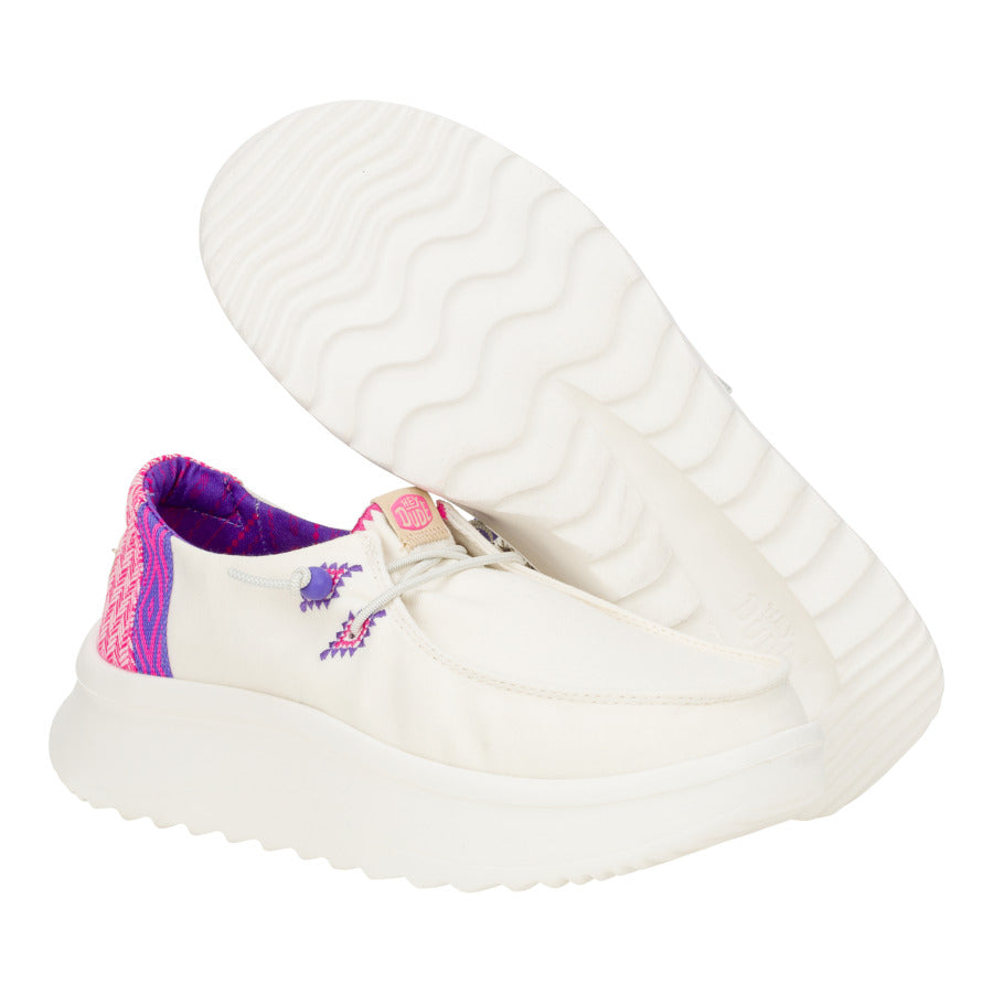Wendy Peak Chambray Woven ÿ White/Pink - Image 2