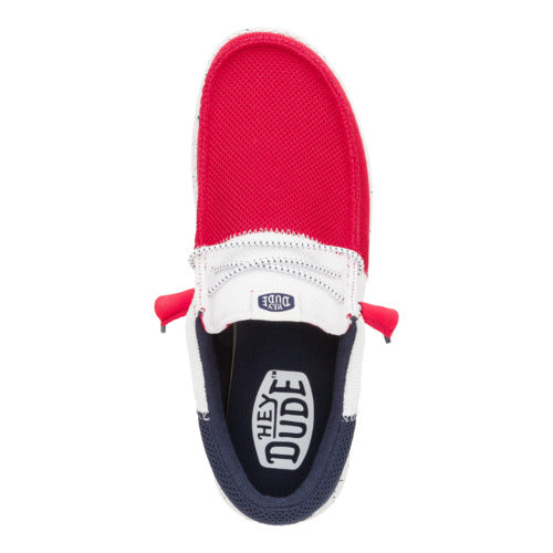 Wally Tri Varsity Mesh - Red/Navy - Image 6