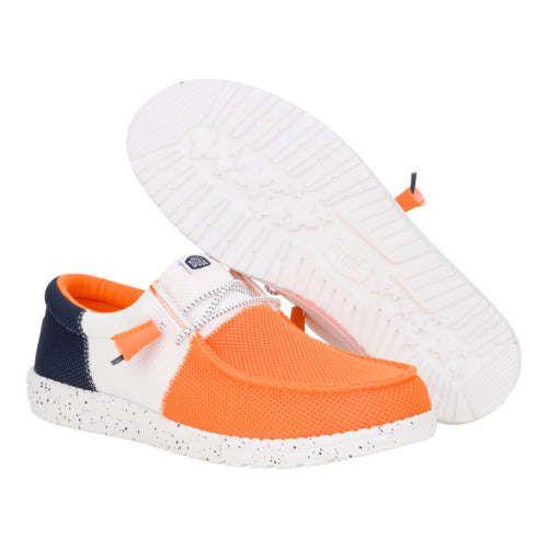 Wally Tri Varsity Mesh - Orange/White - Image 3