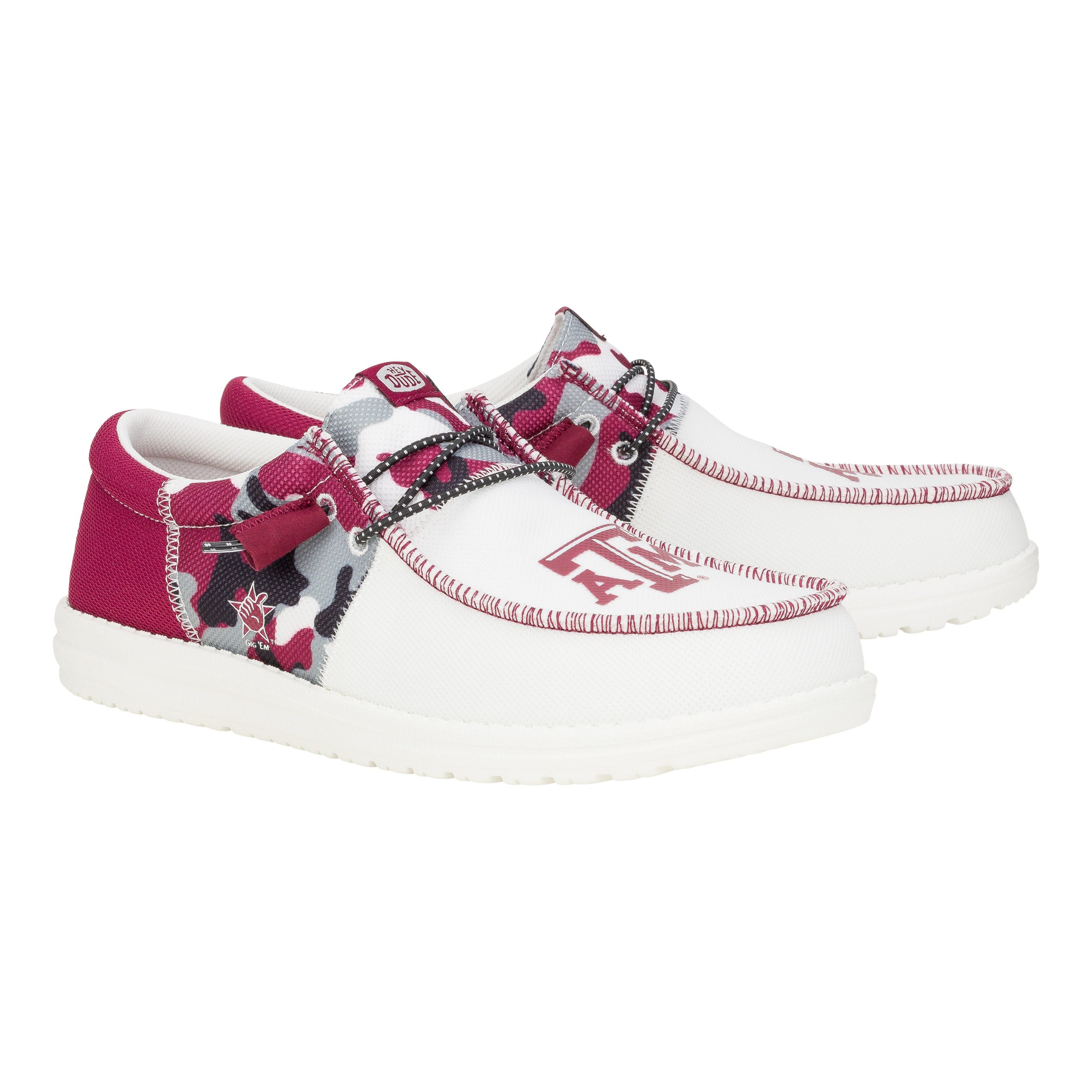 Men-s Wally Tri Texas A&M - Texas AM White/Maroon - Image 3