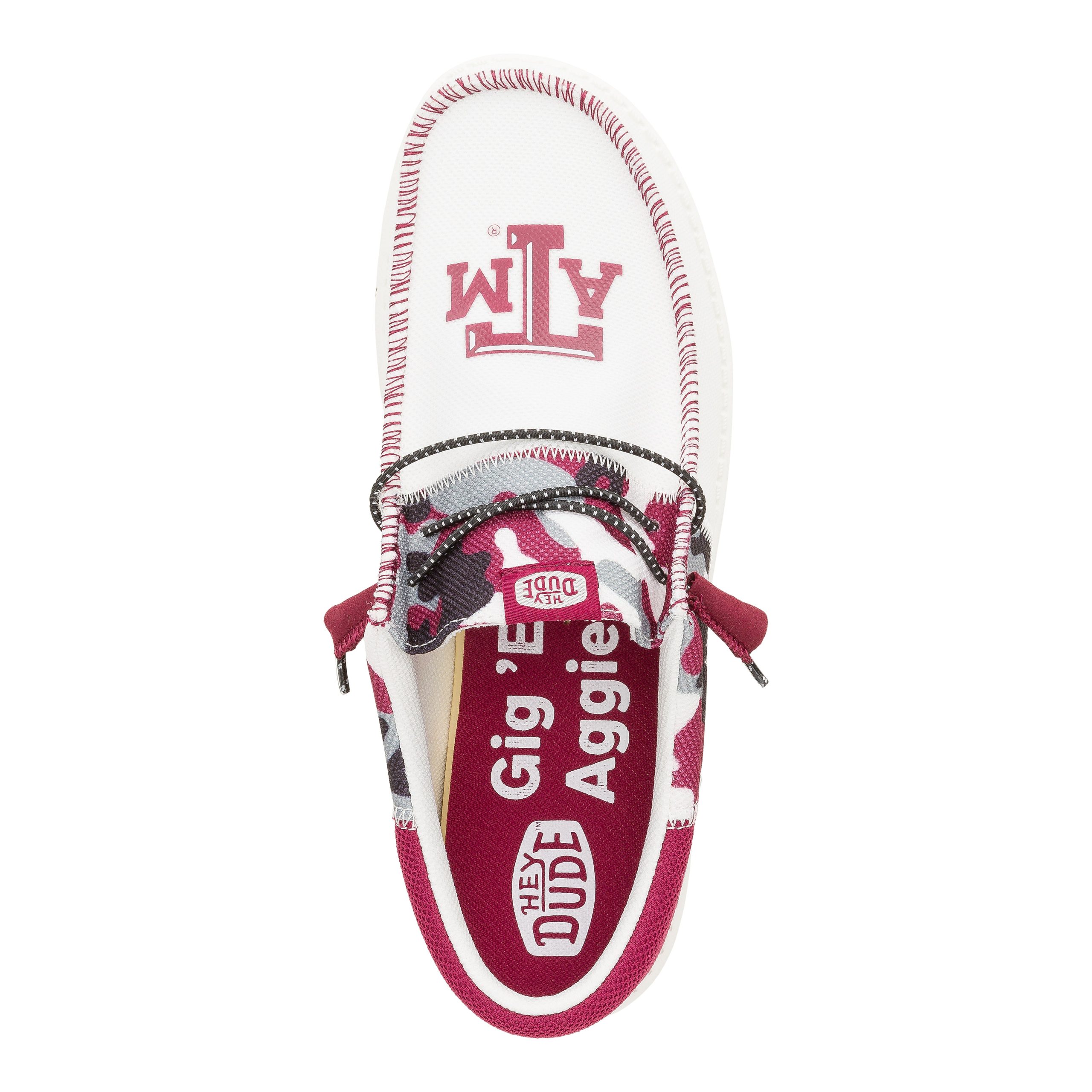 Men-s Wally Tri Texas A&M - Texas AM White/Maroon - Image 7