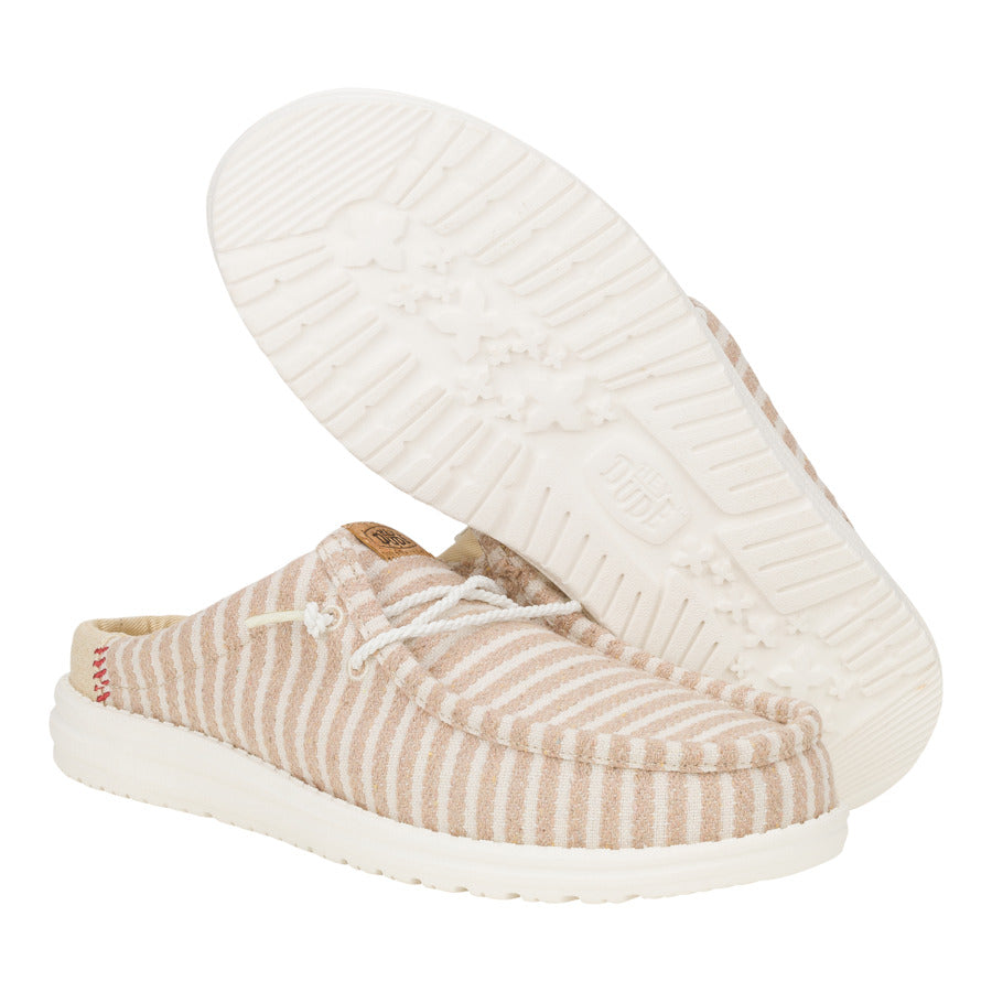 Wally Slip Resort - Tan/White - Image 4