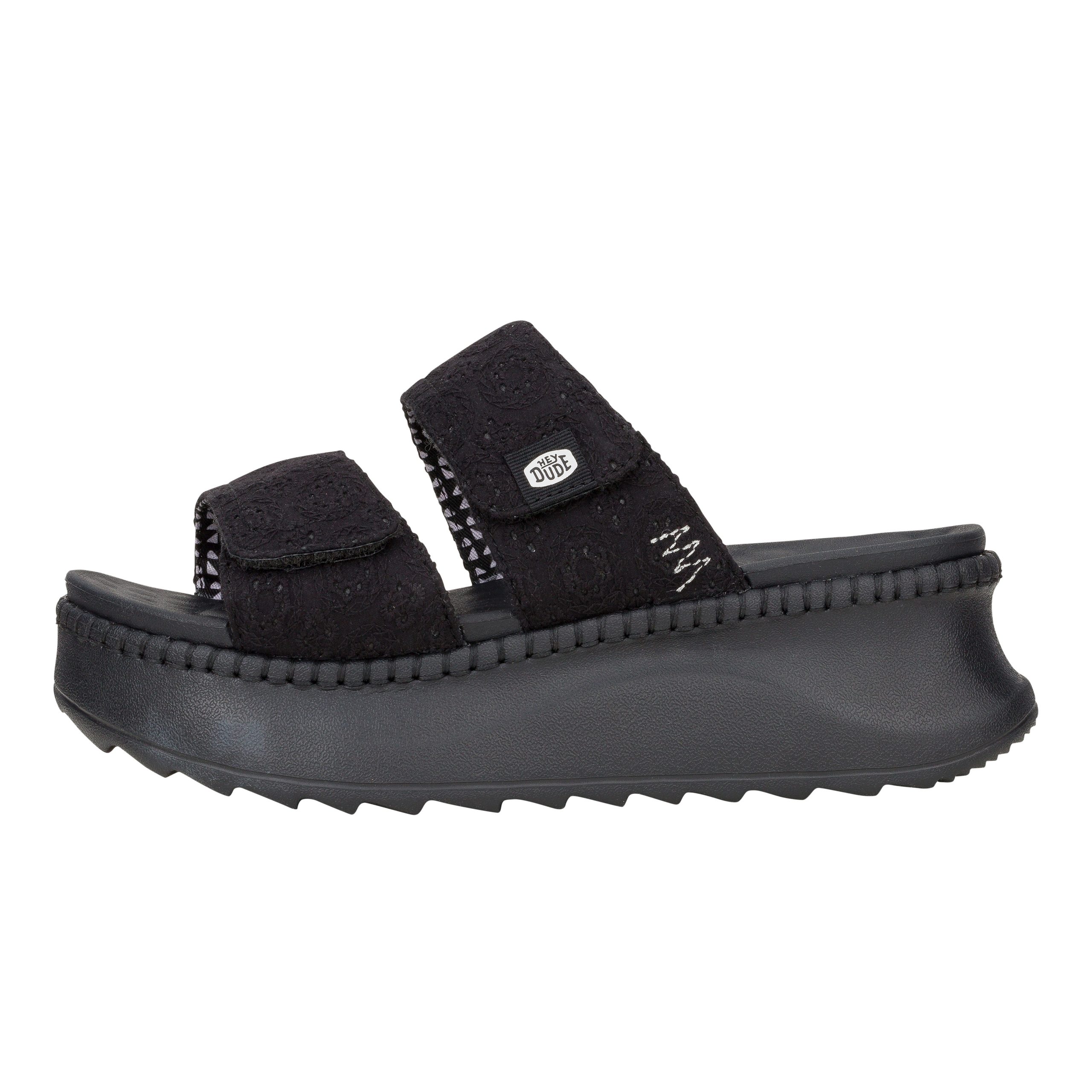 Delray Slide Eyelet ÿ Black