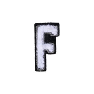 Letter F Patch ÿ F Black/White