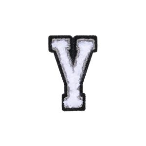 Letter Y Patch ÿ Y Black/White