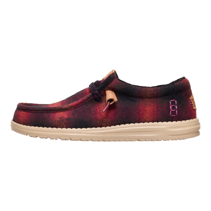 Wally Cozy Plaid - Red Plaid/Black