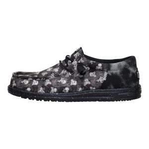 Wally Funk Skull Print ÿ Black/Black Oyster