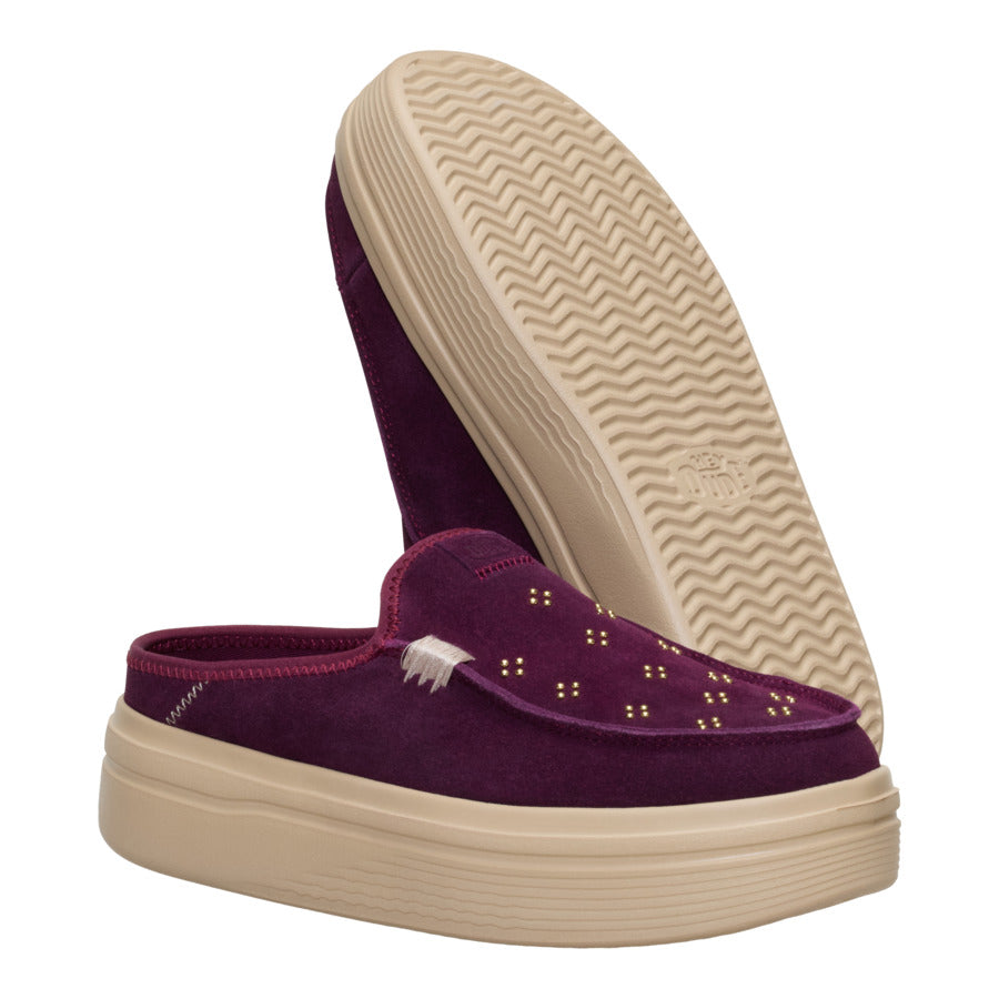 Austin Lift Suede Stud ÿ Fig Purple - Image 3