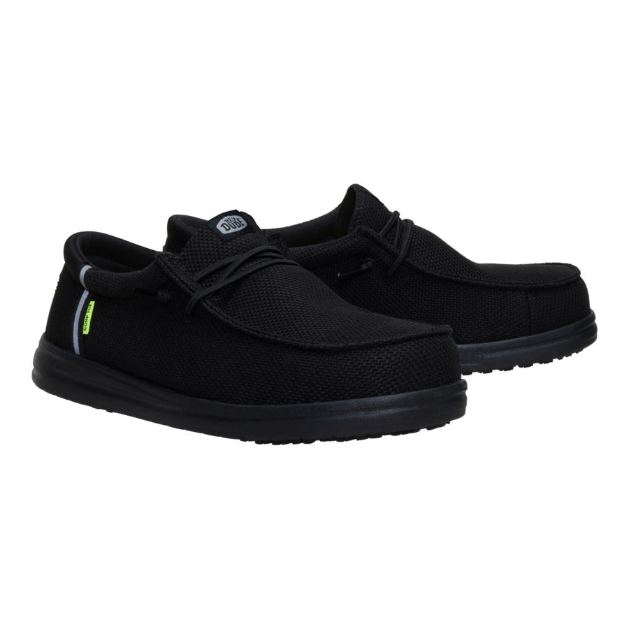 Wally Work Comp Toe Wide - Black/Black - Image 2
