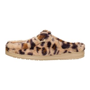 Wendy Slipper Leo Fur ÿ Tan/Multi