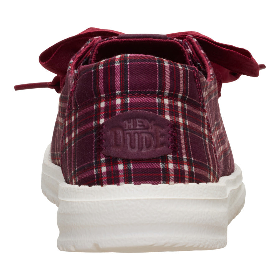 Wendy Holiday Bow ÿ Red Plaid/Burgundy - Image 5