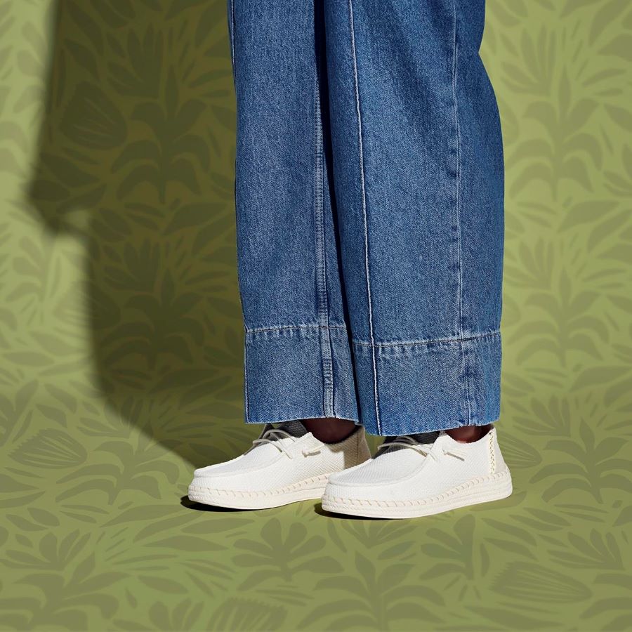 Wendy Espadrille Woven ÿ White - Image 2