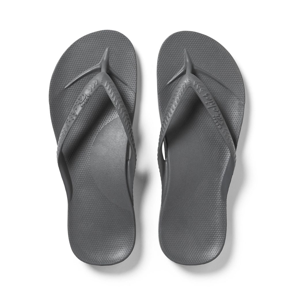 Arch Support Flip Flops - Classic - Charcoal